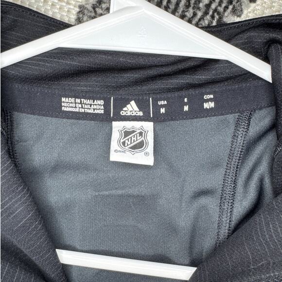 Adidas NHL Vegas GOLDEN Knights 1/4 Zip MOCK NECK Jacket WOMENS - Picture 2 of 4